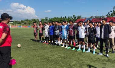 Rutan Blora Ikuti Latihan Bersama Mini Soccer Eks Karesidenan Pati